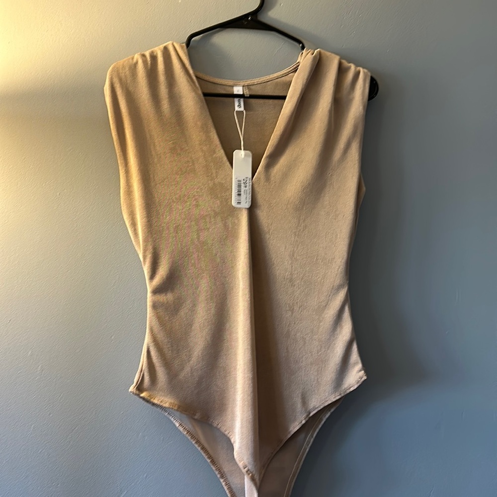 NWT nude sheer bodysuit